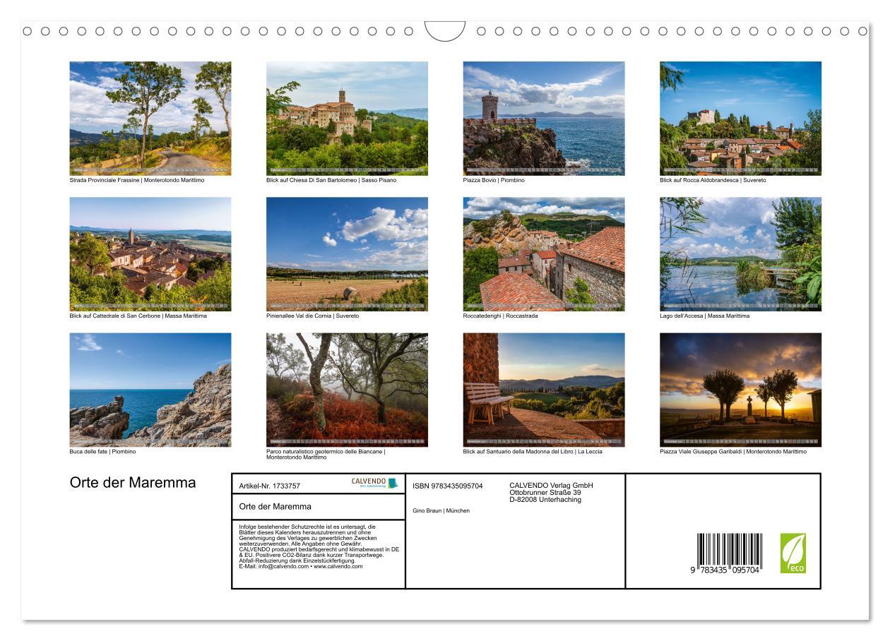 Bild: 9783435095704 | Orte der Maremma (Wandkalender 2025 DIN A3 quer), CALVENDO...