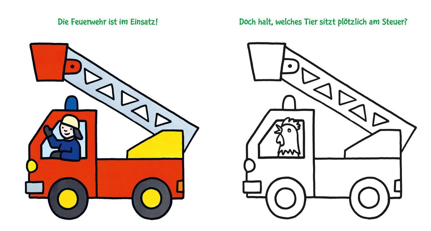 Bild: 9783551191618 | Das dicke Kindergarten-Malbuch: Fahrzeuge | Andrea Pöter | Taschenbuch
