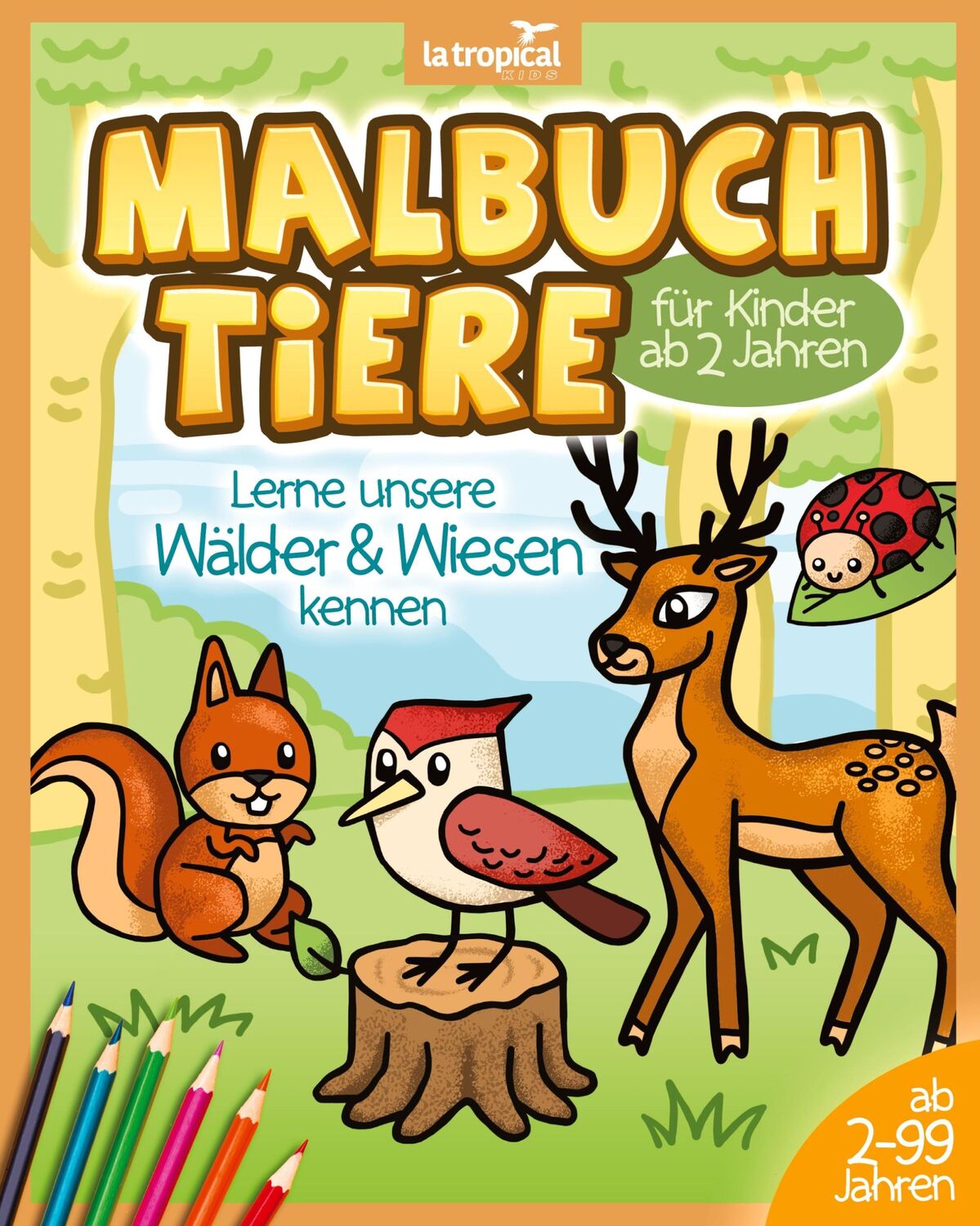 Cover: 9783969080351 | Malbuch Tiere für Kinder ab 2 Jahren | David Ludwig | Taschenbuch