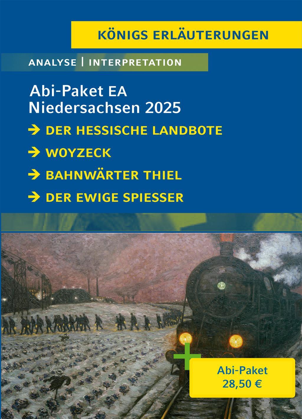 Cover: 9783804498518 | Abitur Niedersachsen 2025 EA Deutsch - Paket | Georg Büchner (u. a.)