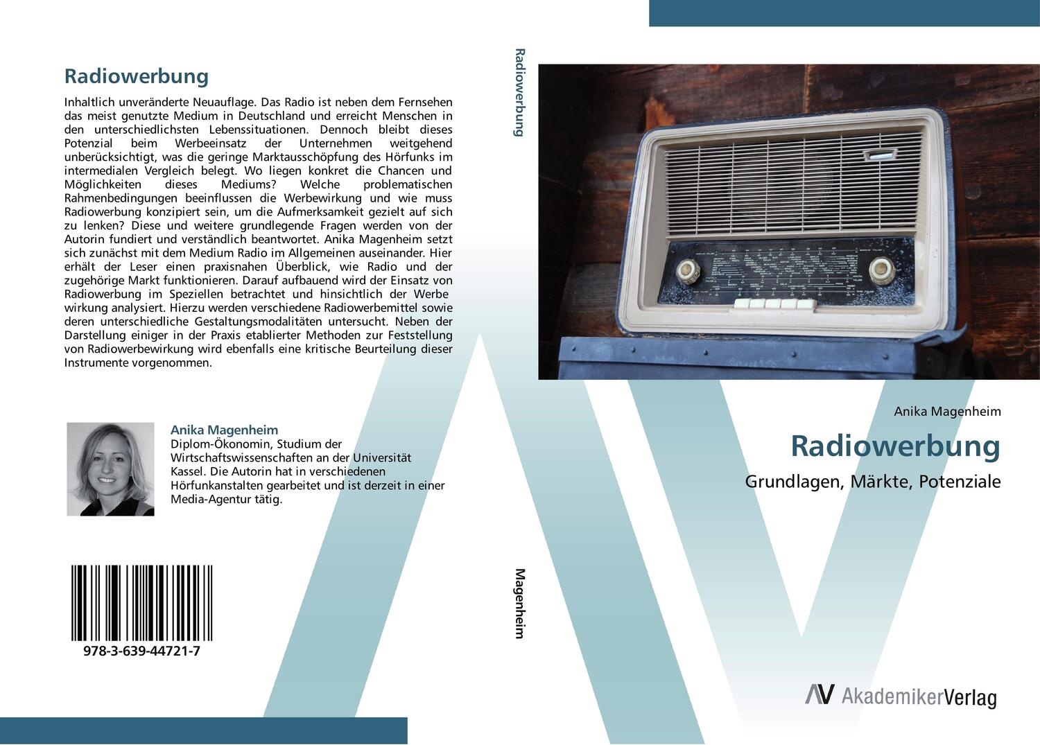 Cover: 9783639447217 | Radiowerbung | Grundlagen, Märkte, Potenziale | Anika Magenheim | Buch