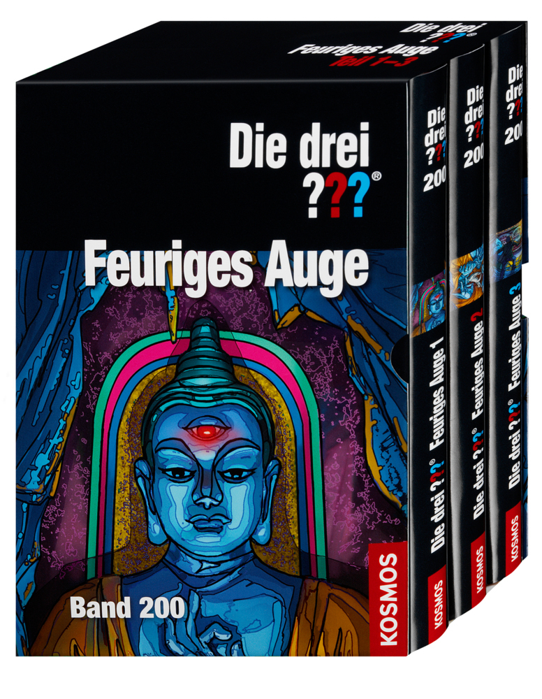 Cover: 9783440148433 | Die drei ??? Feuriges Auge, 3 Bde. | André Marx | Buch | In Schuber