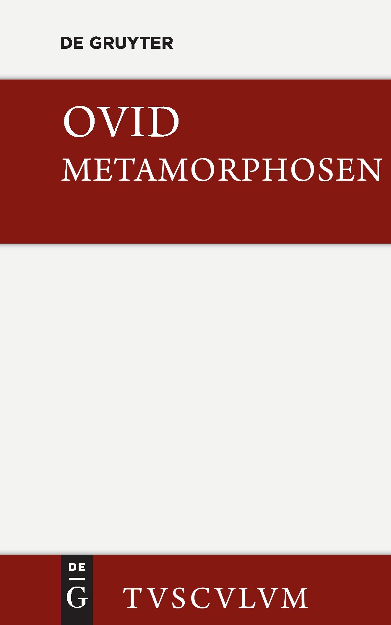 Cover: 9783110356939 | Metamorphosen | Lateinisch - deutsch | Publius Ovidius Naso | Buch