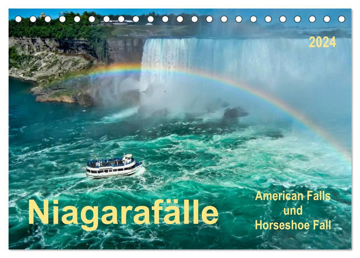 Cover: 9783383352720 | Niagarafälle - American Falls und Horseshoe Fall (Tischkalender...