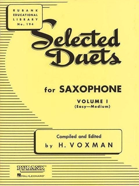 Cover: 9781423438458 | Selected Duets for Saxophone: Volume 1 - Easy to Medium | H. Voxman