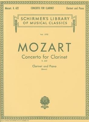 Cover: 9780793555840 | Mozart: Concerto for Clarinet, K. 622: For Clarinet and Piano | Mozart