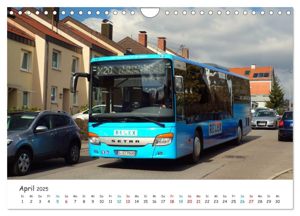 Bild: 9783435095001 | Omnibusse von heute und früher (Wandkalender 2025 DIN A4 quer),...