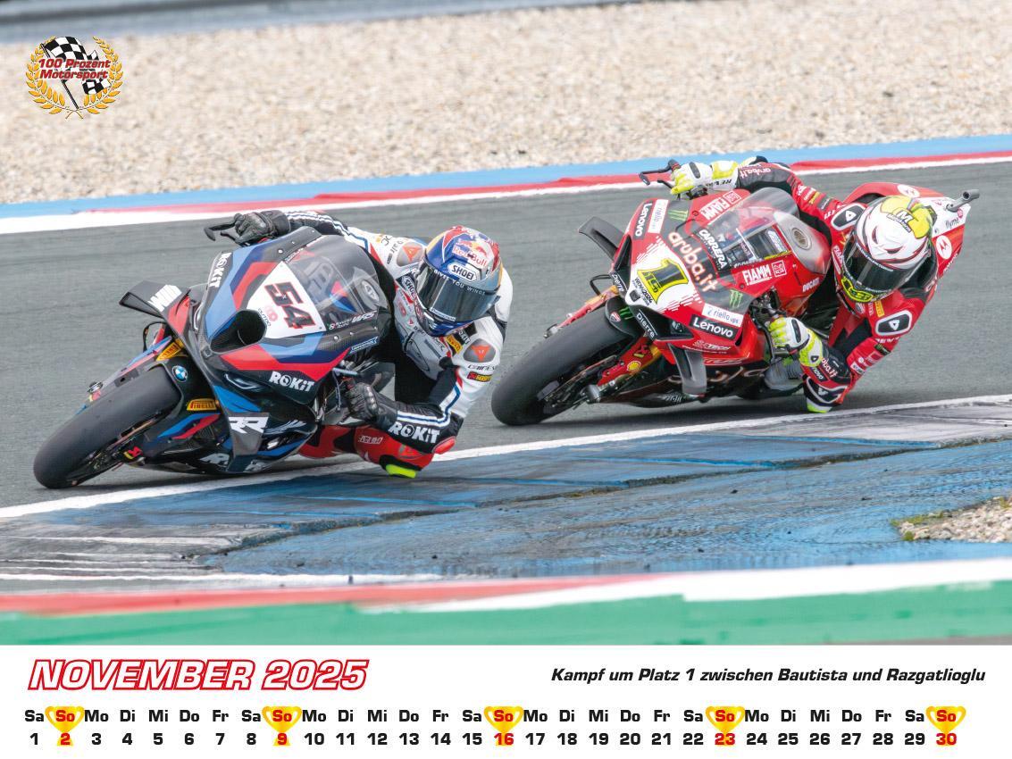 Bild: 9783948794699 | Superbike WM Kalender 2025 | Frank Pommer | Kalender | Deutsch | 2025