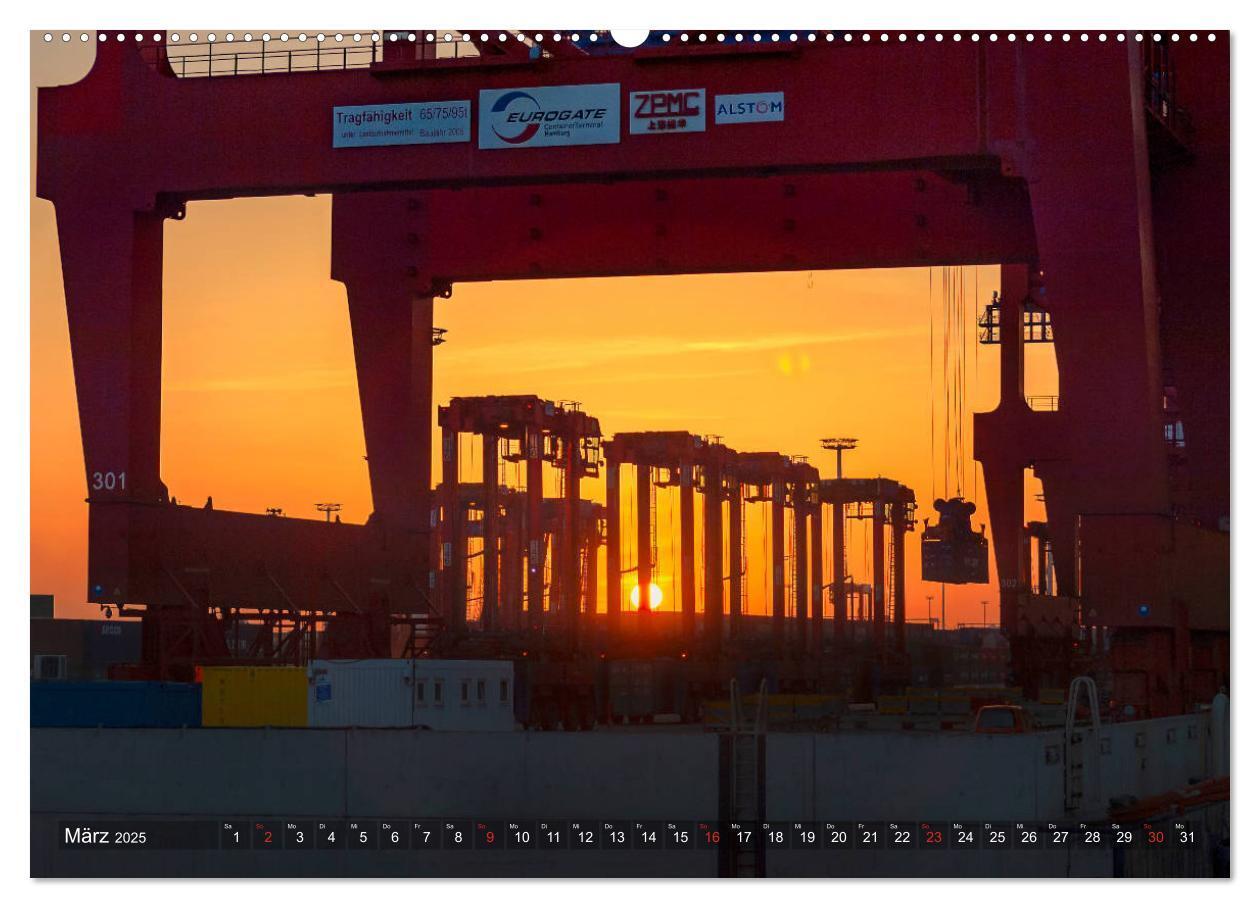 Bild: 9783435293148 | Hamburg Hafen (Wandkalender 2025 DIN A2 quer), CALVENDO Monatskalender