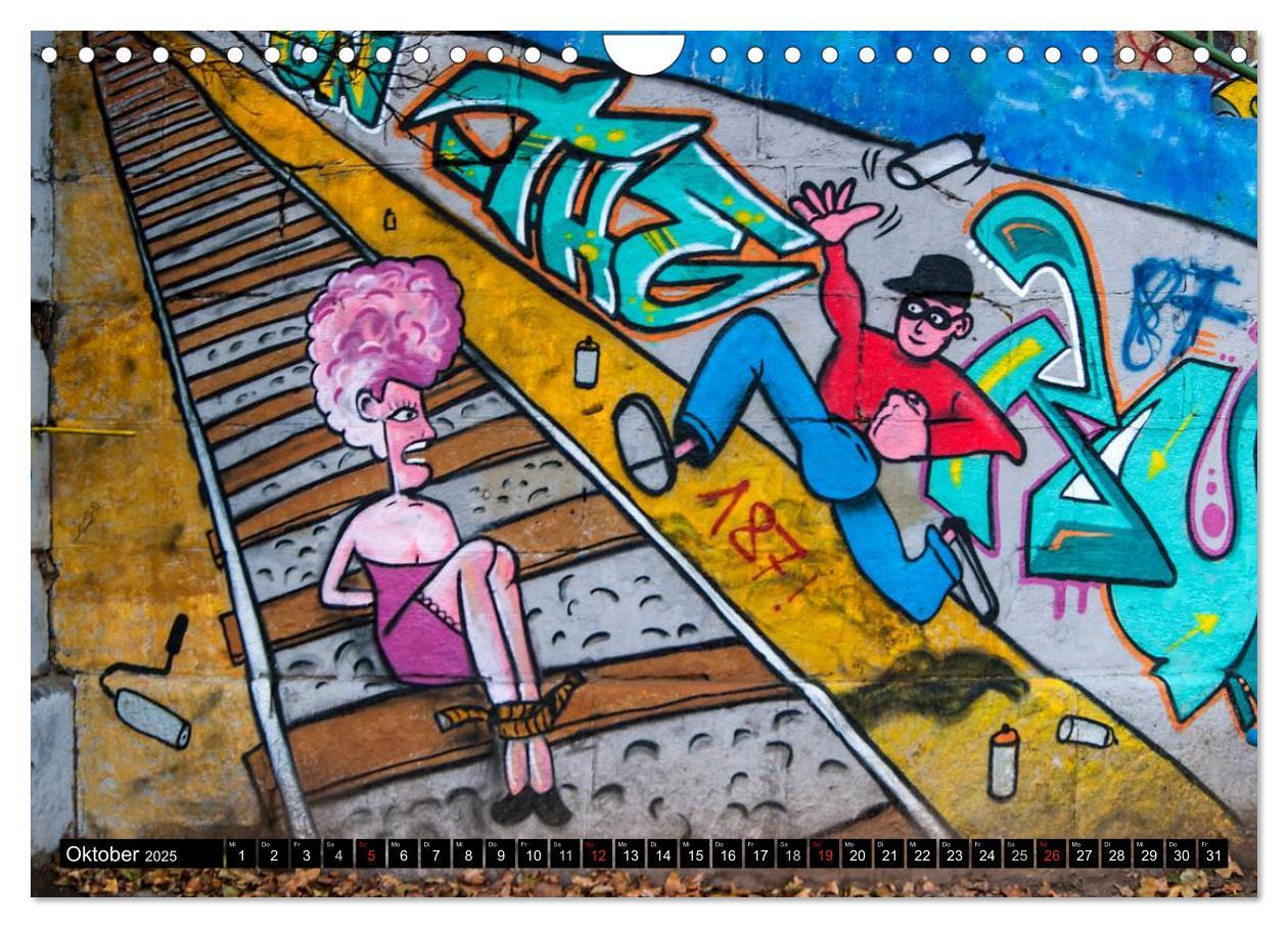 Bild: 9783435755806 | Streetart am Wiener Donaukanal (Wandkalender 2025 DIN A4 quer),...