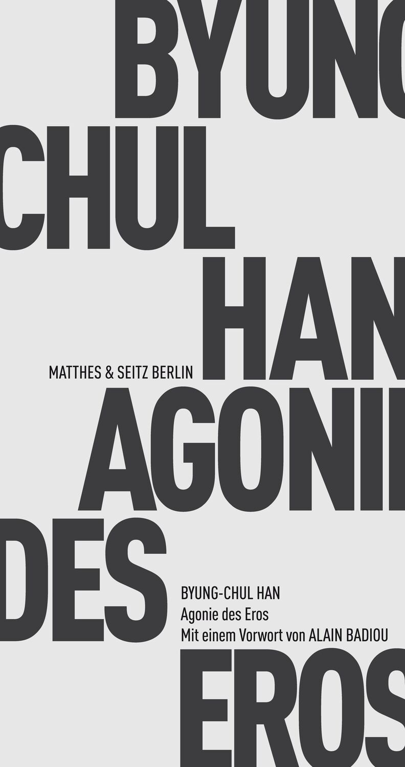Cover: 9783957572776 | Agonie des Eros | Byung-Chul Han | Taschenbuch | Deutsch | 2017