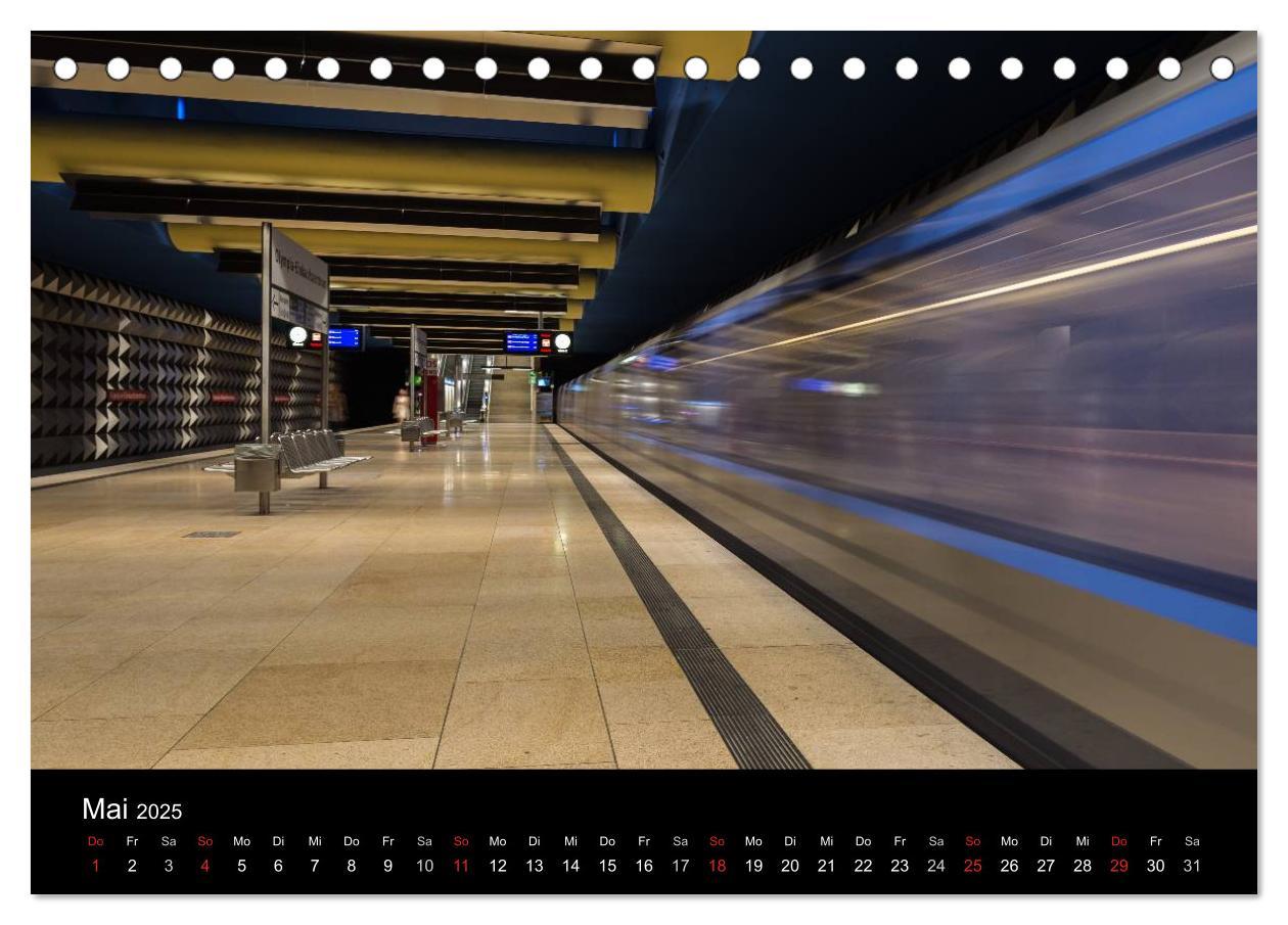 Bild: 9783435668625 | U-Bahn in München (Tischkalender 2025 DIN A5 quer), CALVENDO...