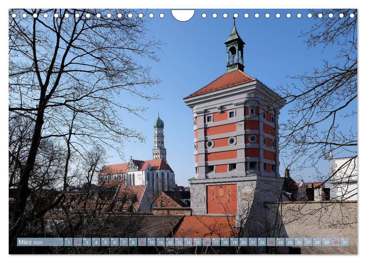 Bild: 9783435371013 | Unterwegs in Augsburg (Wandkalender 2025 DIN A4 quer), CALVENDO...