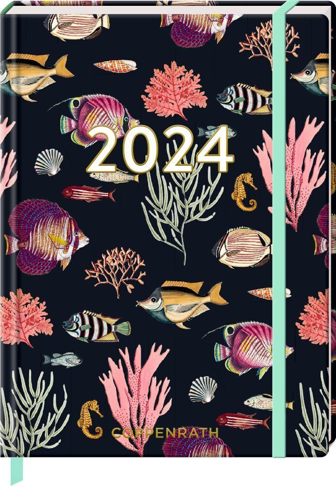 Cover: 4050003951386 | Kleiner Wochenkalender: Mein Jahr 2024 - Fische (I love my Ocean)