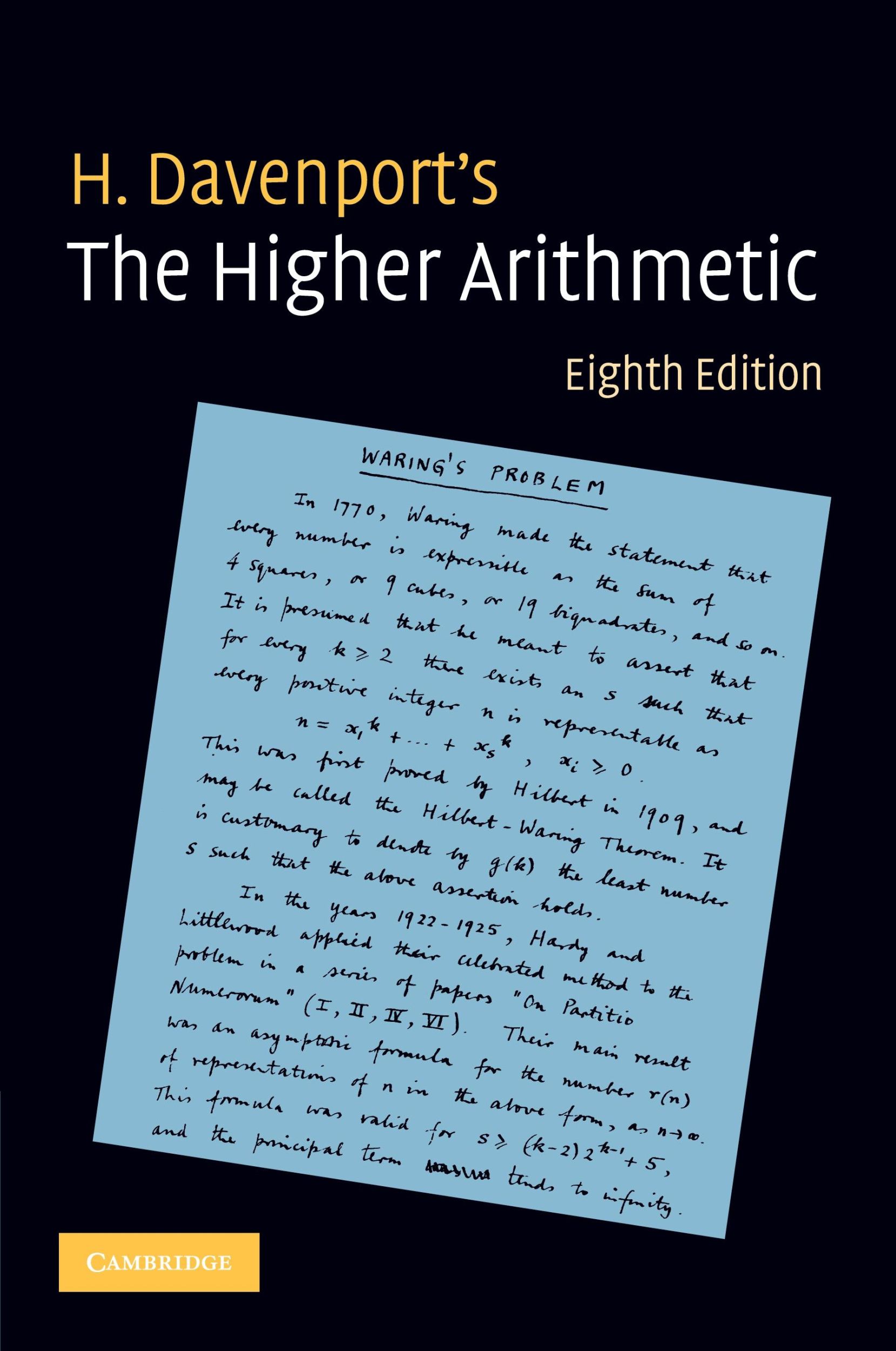 Cover: 9780521722360 | The Higher Arithmetic | H. Davenport | Taschenbuch | Englisch | 2015