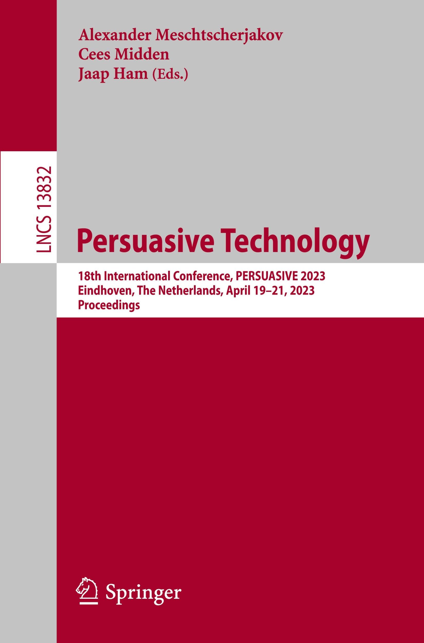 Cover: 9783031309328 | Persuasive Technology | Alexander Meschtscherjakov (u. a.) | Buch