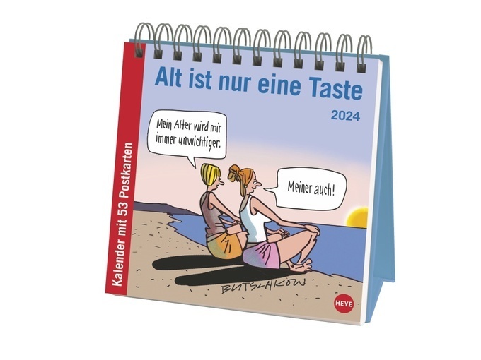 Cover: 9783756403905 | Butschkow: Alt ist nur eine Taste Premium-Postkartenkalender 2024....