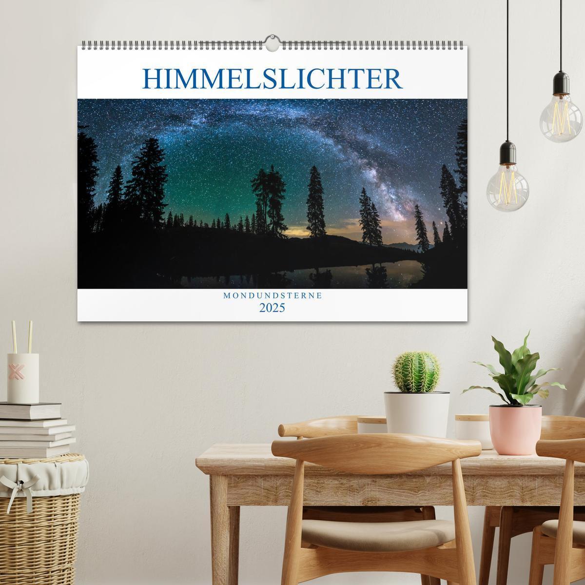 Bild: 9783435423927 | Himmelslichter - Mond und Sterne (Wandkalender 2025 DIN A2 quer),...