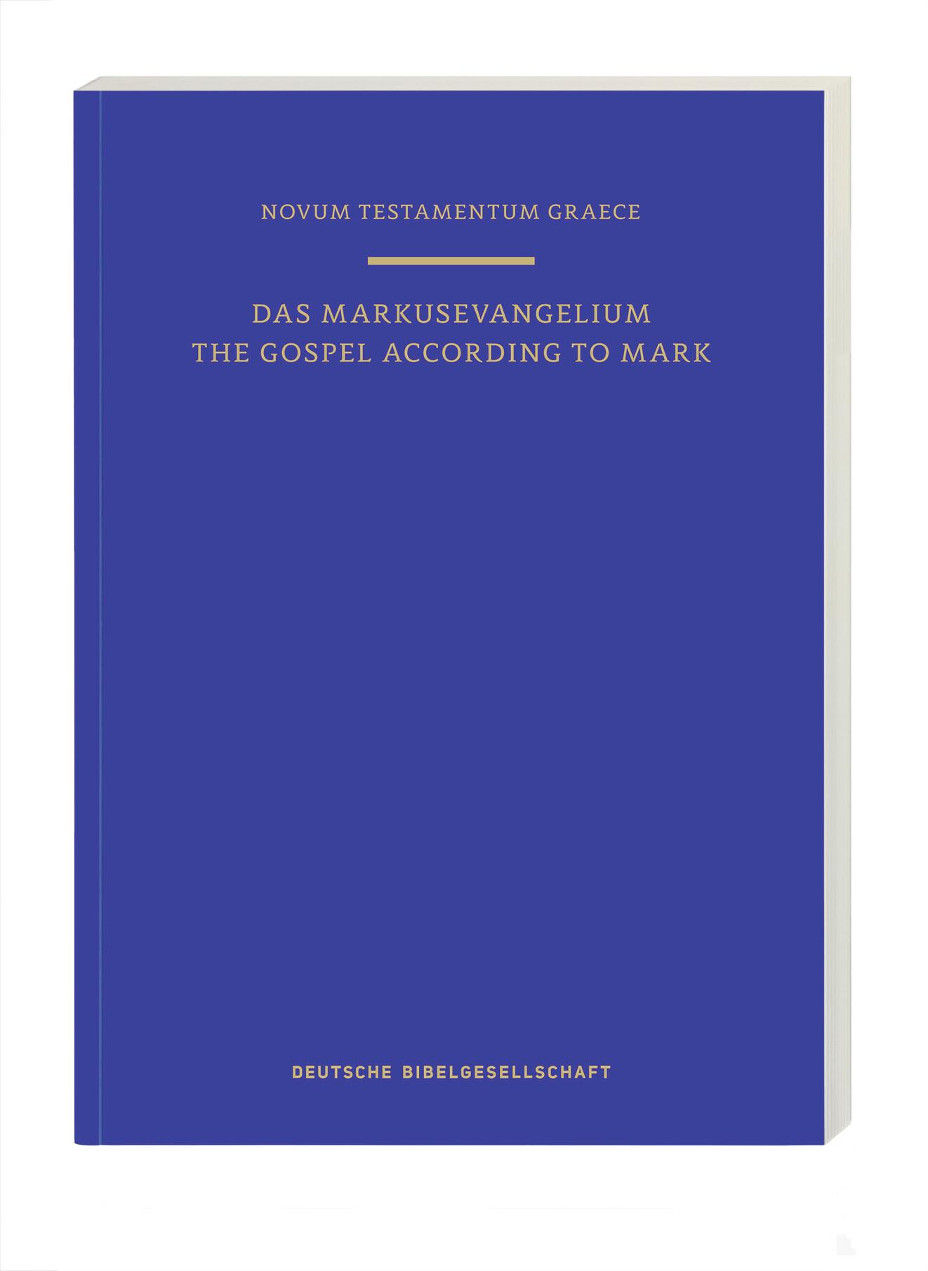 Cover: 9783438051820 | Novum Testamentum Graece: Das Markusevangelium/The Gospel of Mark