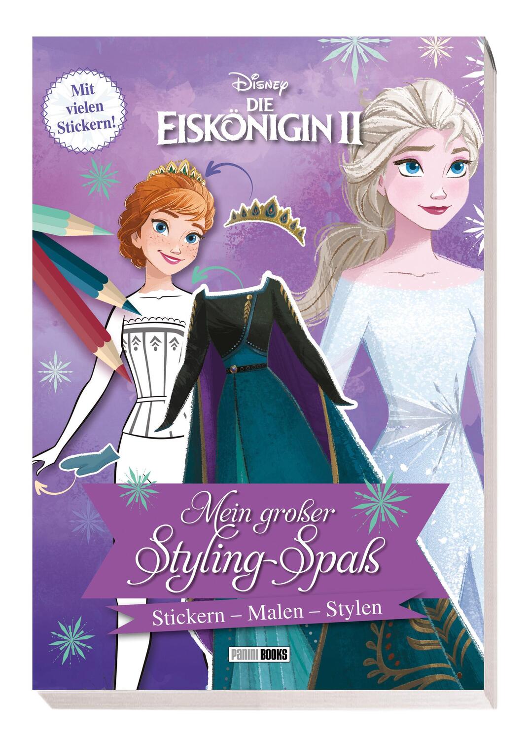 Cover: 9783833242953 | Disney Die Eiskönigin 2: Mein großer Styling-Spaß: Stickern, Malen,...