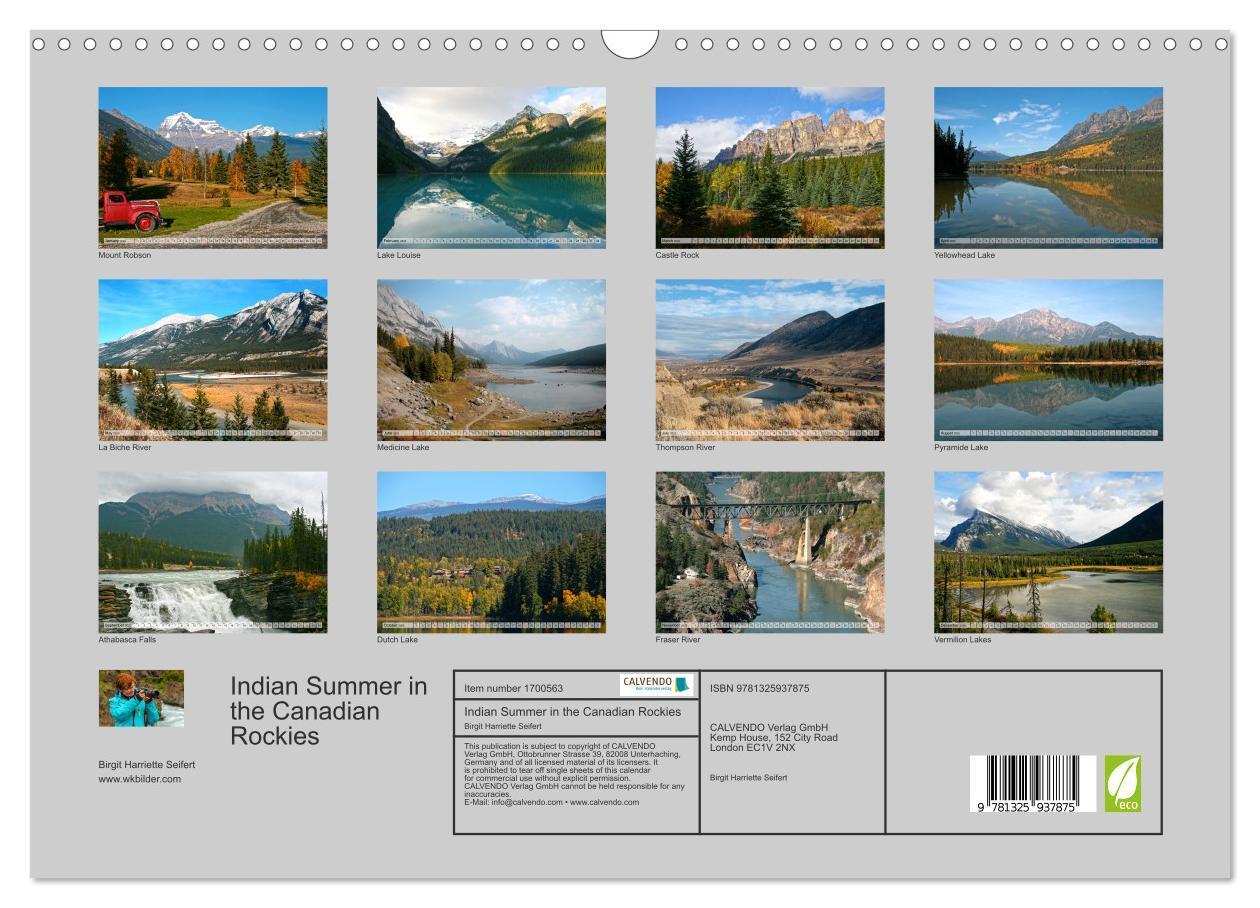 Bild: 9781325937875 | Indian Summer in the Canadian Rockies (Wall Calendar 2025 DIN A3...