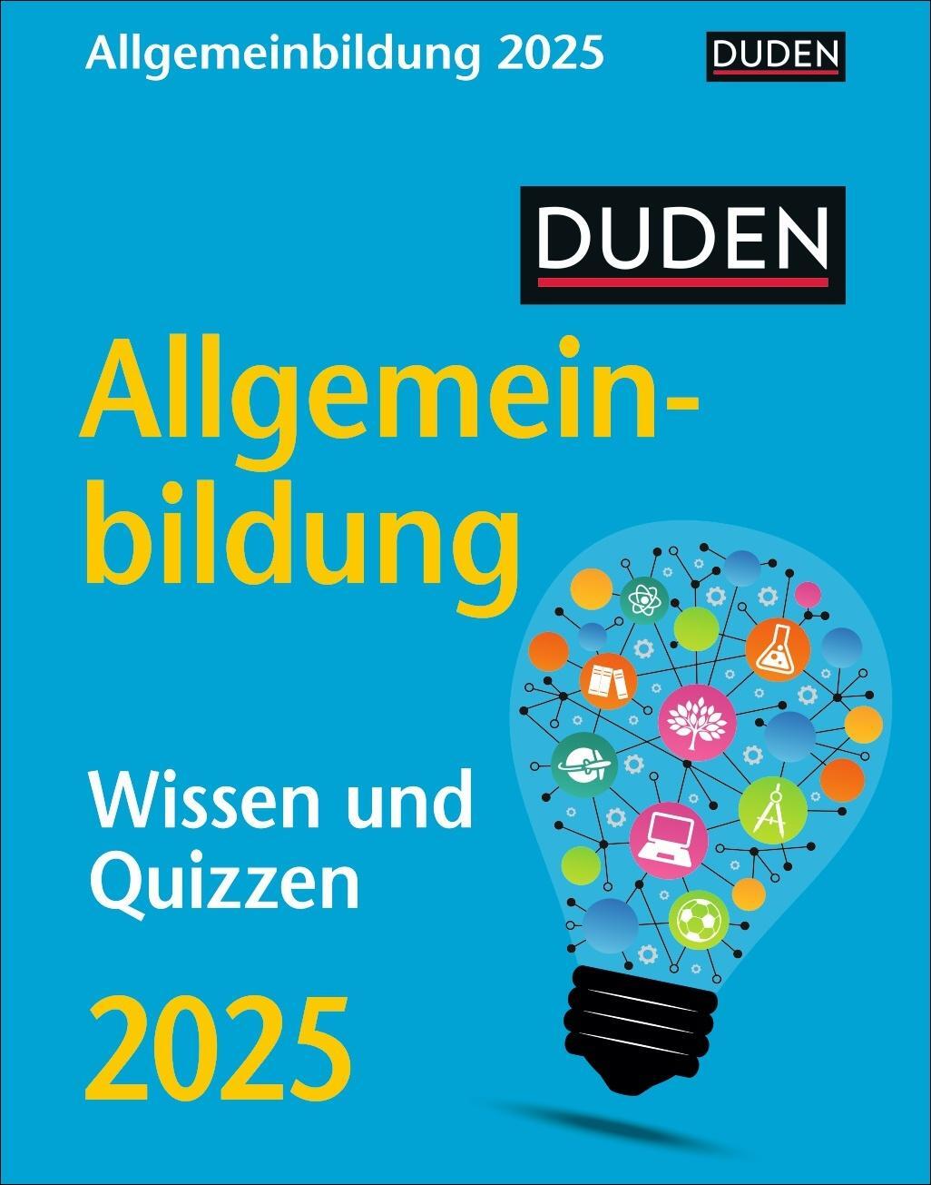 Cover: 9783840033803 | Duden Allgemeinbildung Tagesabreißkalender 2025 - Wissen und Quizzen