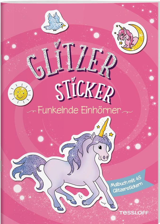 Cover: 9783788644598 | Glitzer-Sticker Malbuch. Funkelnde Einhörner | Corina Beurenmeister