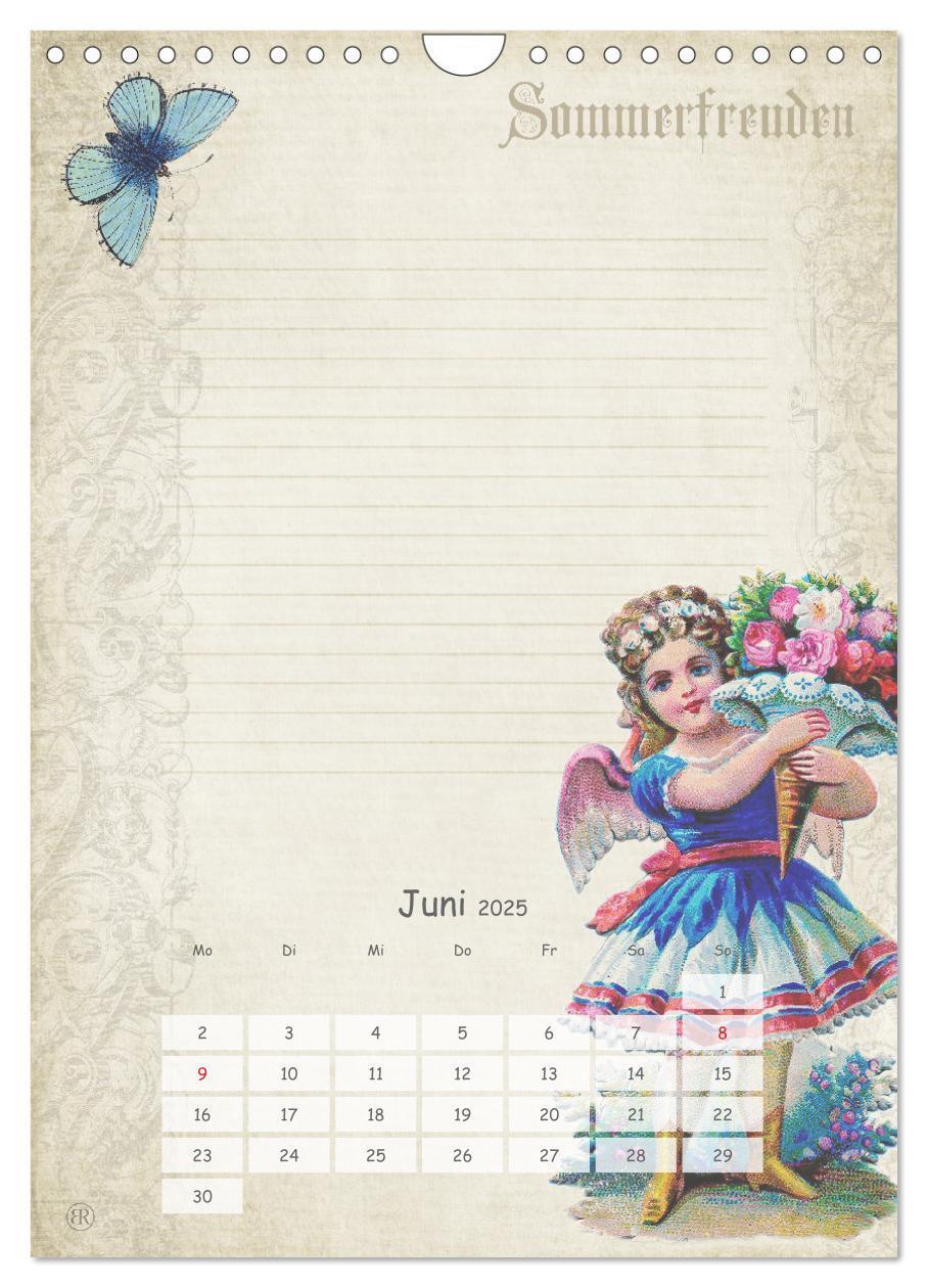 Bild: 9783457052051 | Nostalgie-Jahr, Motive aus alten Poesiealben (Wandkalender 2025 DIN...