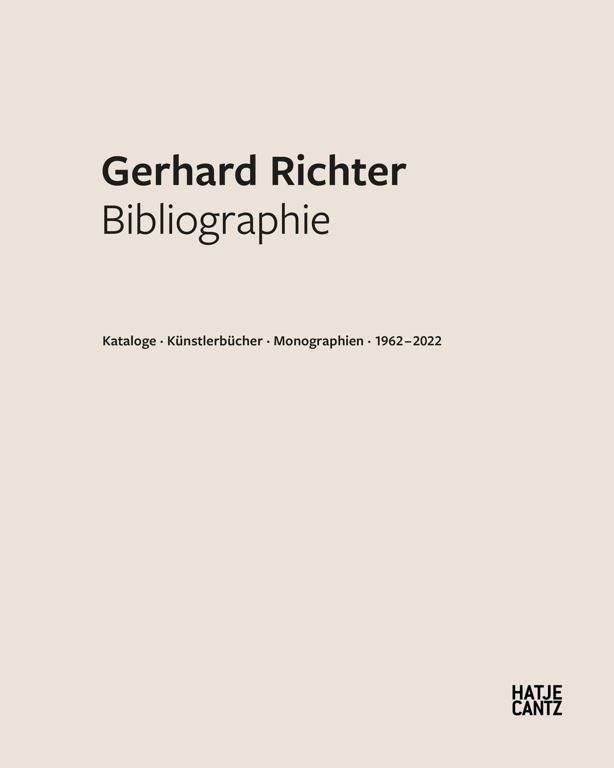 Cover: 9783775748674 | Gerhard Richter. Bibliographie | Heinrich Miess | Buch | 352 S. | 2023
