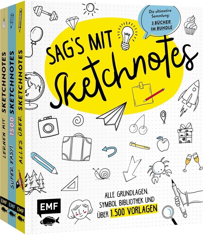 Cover: 9783745916645 | Sag's mit Sketchnotes: Alle Grundlagen, Symbol-Bibliothek und über...