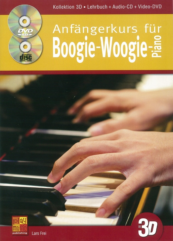 Cover: 3555111302705 | Anfängerkurs für Boogie-Woogie-Piano in 3D (+CD +DVD): für Klavier