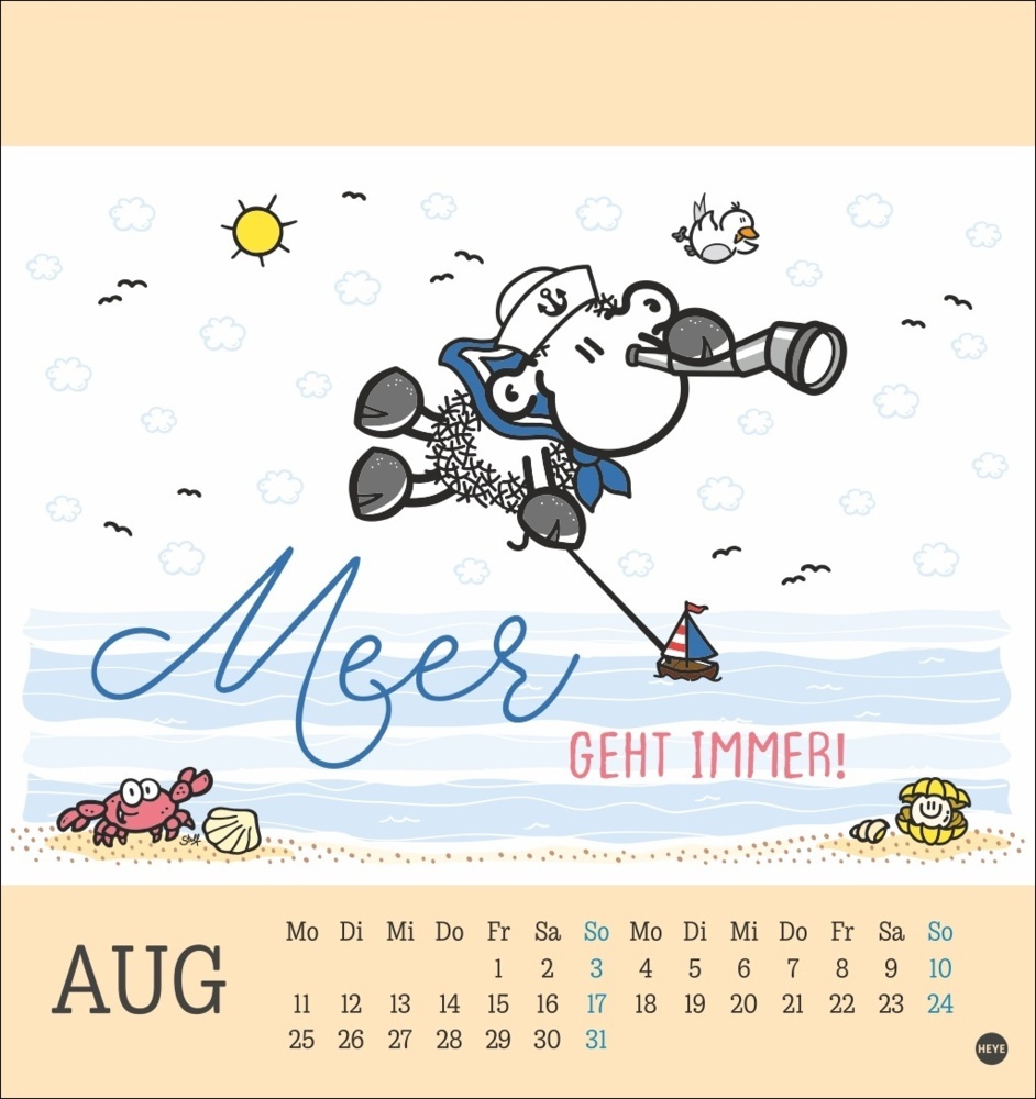 Bild: 9783756406968 | sheepworld Postkartenkalender 2025 | Kalender | Spiralbindung | 13 S.