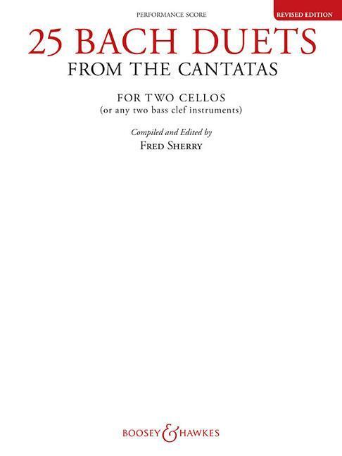 Cover: 9781458407931 | 25 Bach Duets from the Cantatas (): Two Cellos Performance Score