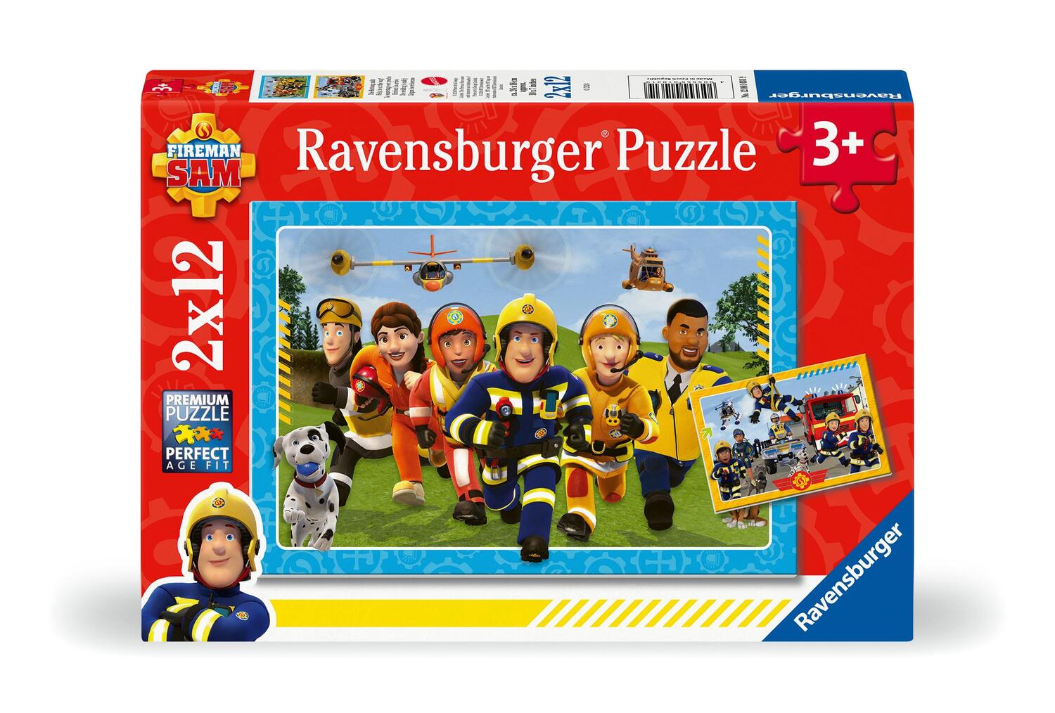 Cover: 4005555010319 | Ravensburger Kinderpuzzle 12001031 - Fireman Sam - 2x12 Teile...
