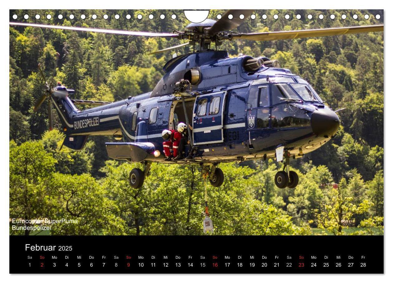 Bild: 9783435786367 | Hubschrauber im Einsatz (Wandkalender 2025 DIN A4 quer), CALVENDO...