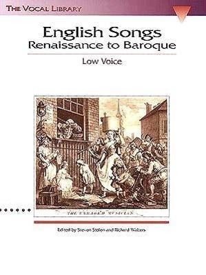 Cover: 9780793546336 | English Songs: Renaissance to Baroque | The Vocal Library Low Voice