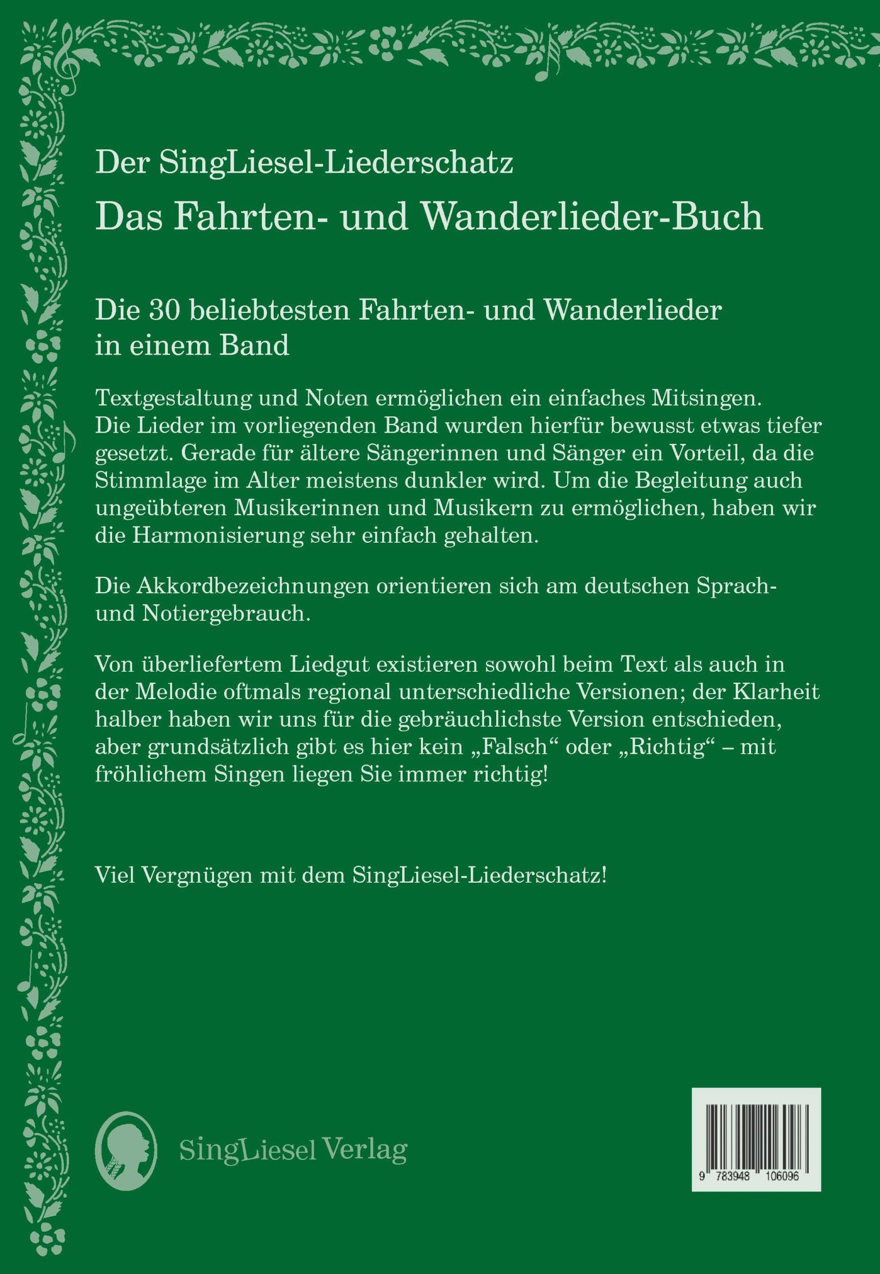 Bild: 9783948106096 | Die schönsten Fahrten- und Wanderlieder. Das Liederbuch für...