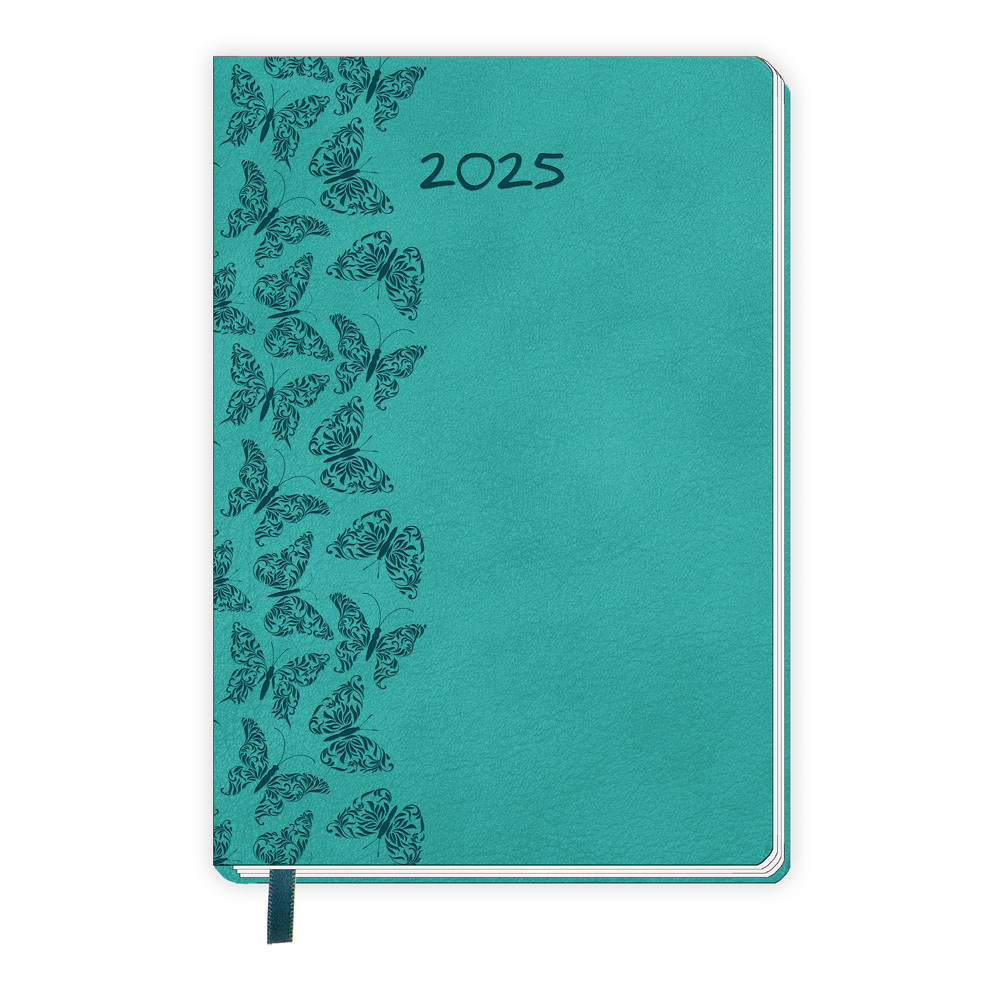 Cover: 4251901507198 | Trötsch Taschenkalender A6 Soft Touch Schmetterlinge 2025 | Co.KG