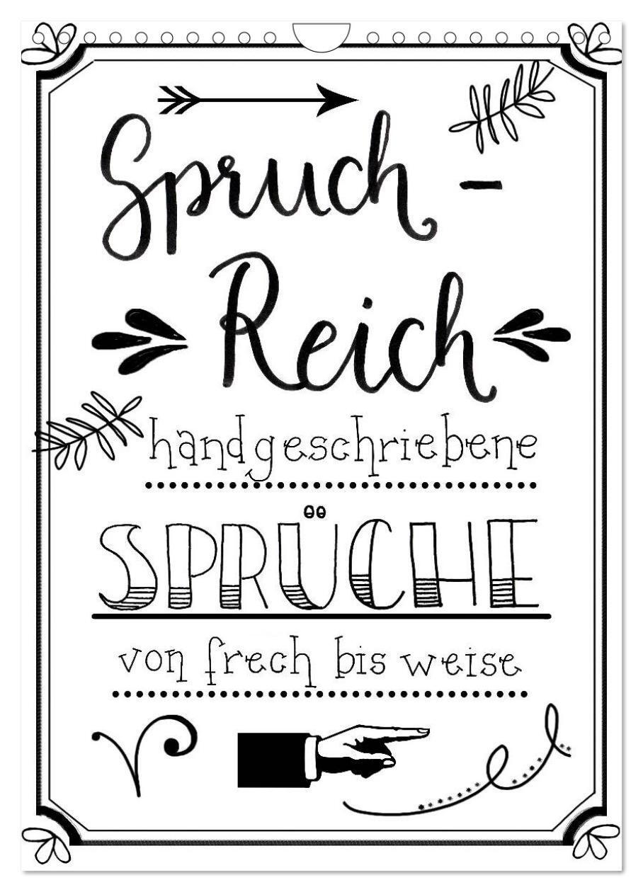 Cover: 9783675862043 | Spruch-Reich-handgeschriebene Sprüche von frech bis weise...