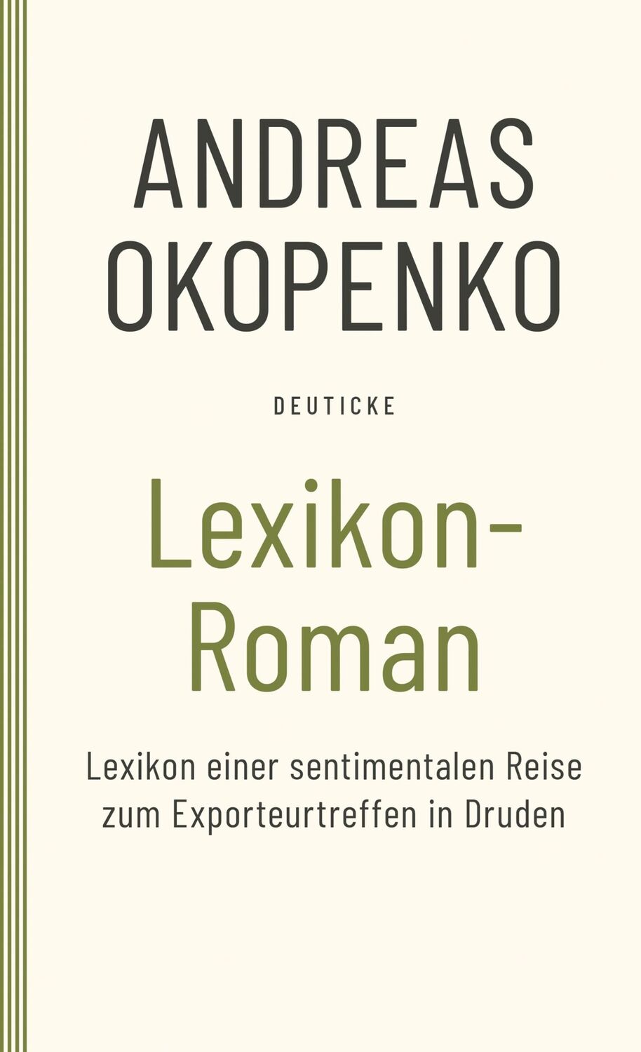 Cover: 9783552072831 | Lexikon Roman | Andreas Okopenko | Taschenbuch | Paperback | 382 S.