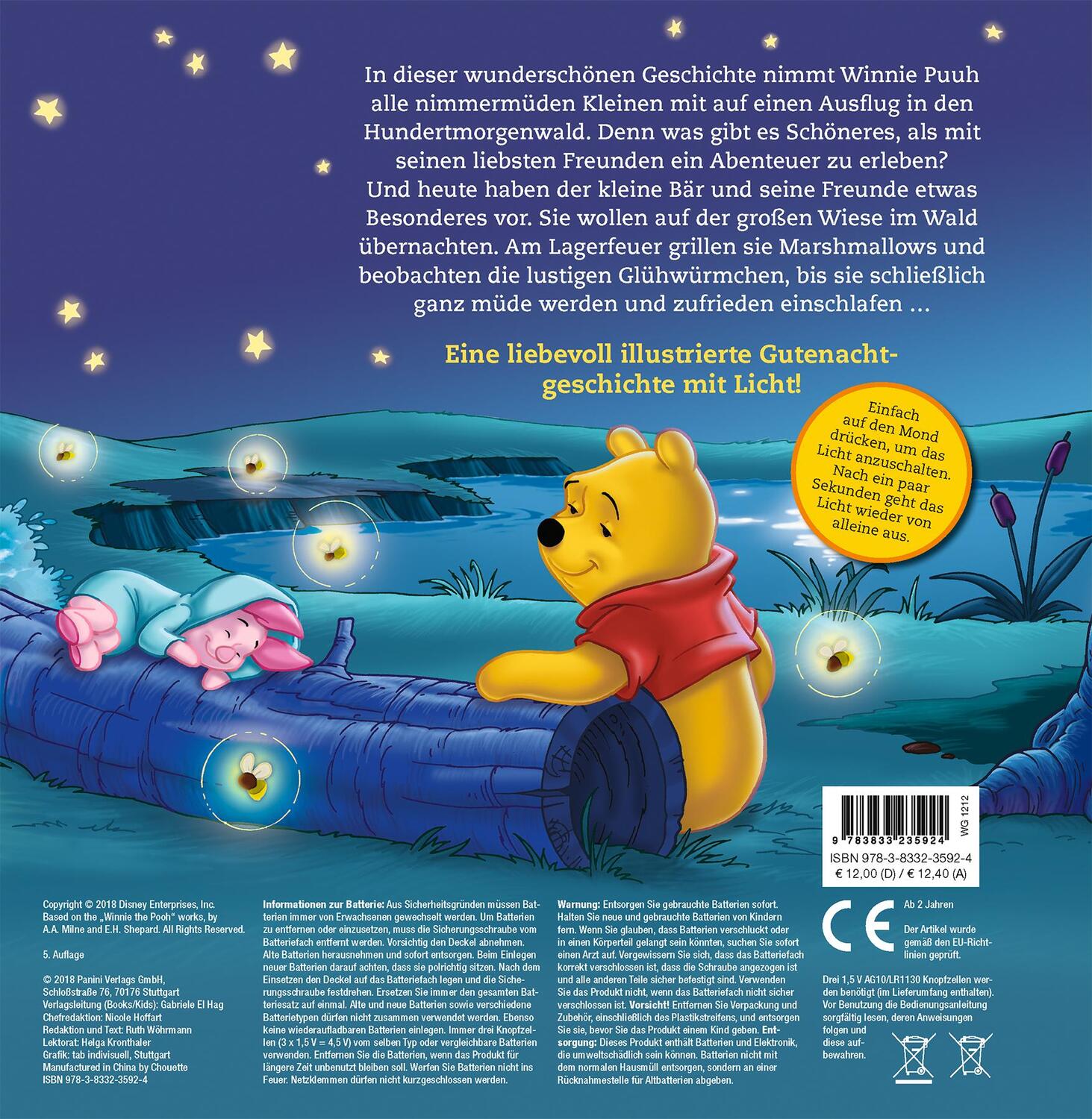 Rückseite: 9783833235924 | Disney Winnie Puuh: Gute Nacht, Winnie Puuh! | Buch | 16 S. | Deutsch