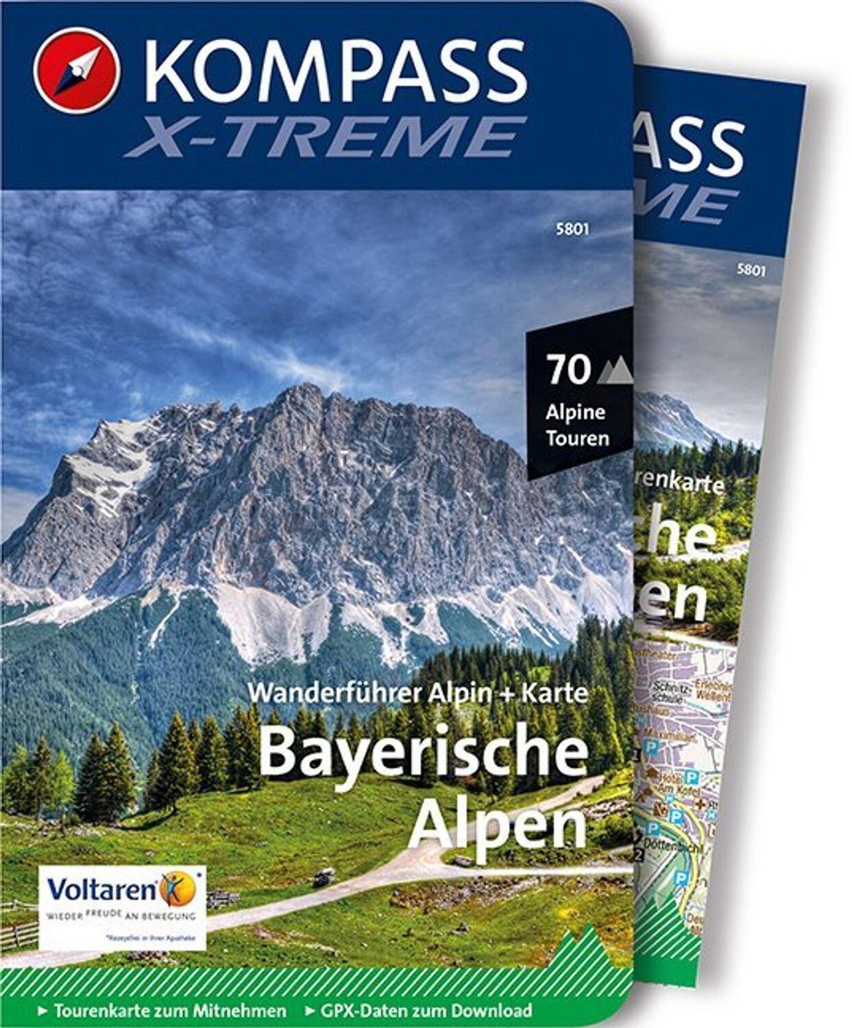 Cover: 9783990441589 | KOMPASS X-treme Wanderführer Bayerische Alpen, 70 Alpine Touren | Buch