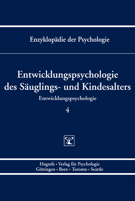 Cover: 9783801705909 | Entwicklungspsychologie des Säuglings- und Kindesalters | Buch | 2008