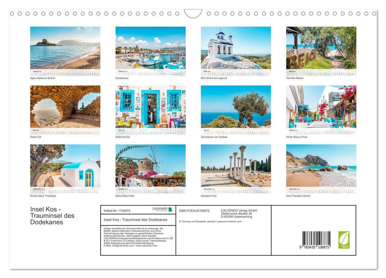 Bild: 9783435106875 | Insel Kos - Trauminsel des Dodekanes (Wandkalender 2025 DIN A3...