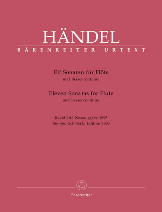 Cover: 9783761842256 | Elf Sonaten für Flöte und Basso continuo. Eleven Sonatas for Flute...