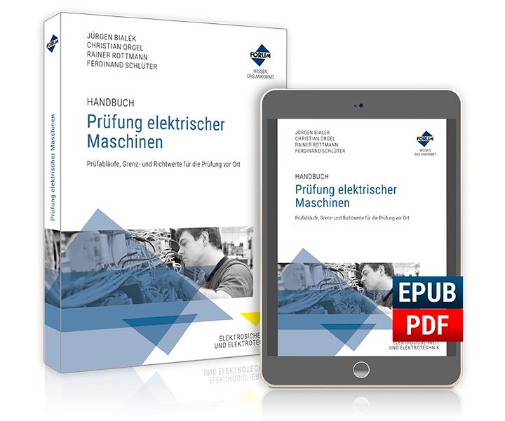 Cover: 9783963146619 | Handbuch Prüfung elektrischer Maschinen | Kombi-Ausgabe | Schlüter