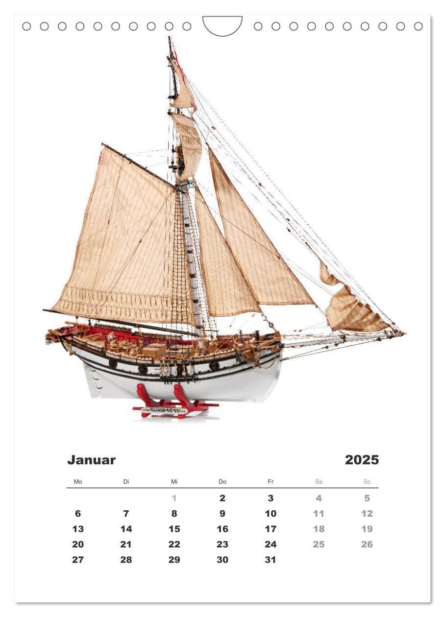 Bild: 9783435961979 | Historische Segelschiffe - Modellbau (Wandkalender 2025 DIN A4...