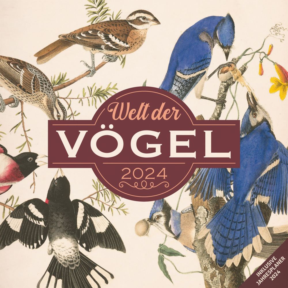 Cover: 9783838444086 | Welt der Vögel Kalender 2024 - 30x30 | Ackermann Kunstverlag | 28 S.
