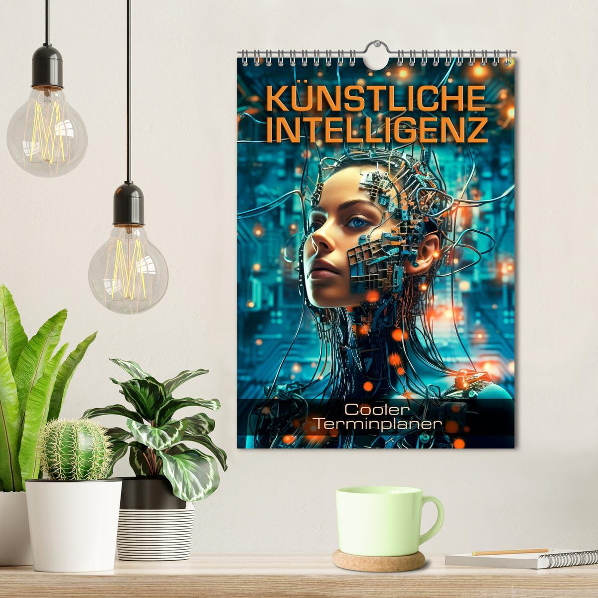 Bild: 9783435847518 | KÜNSTLICHE INTELLIGENZ Cooler Terminplaner (Wandkalender 2025 DIN...