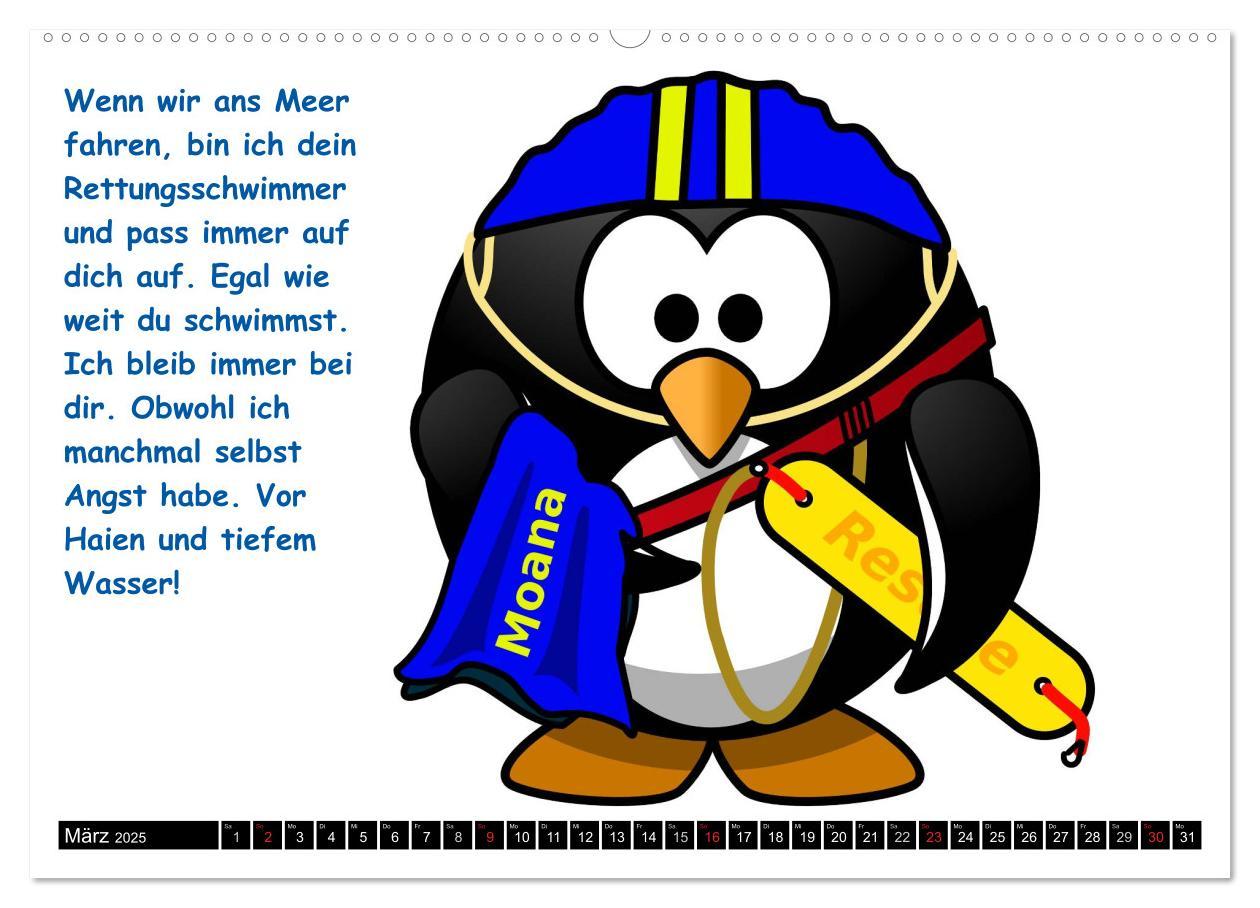 Bild: 9783435713028 | Pinguin-Elfe (hochwertiger Premium Wandkalender 2025 DIN A2 quer),...